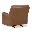  Manufacturer Color_Caramel -- Signature Design by Ashley Bolsena Rocker Leather Match Recliner IMAGE 5