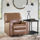  Manufacturer Color_Caramel -- Signature Design by Ashley Bolsena Rocker Leather Match Recliner IMAGE 6