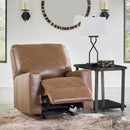  Manufacturer Color_Caramel -- Signature Design by Ashley Bolsena Rocker Leather Match Recliner IMAGE 7