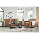  Manufacturer Color_Caramel -- Signature Design by Ashley Bolsena Stationary Leather Match Loveseat IMAGE 10