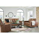  Manufacturer Color_Caramel -- Signature Design by Ashley Bolsena Stationary Leather Match Sofa IMAGE 15
