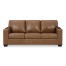  Manufacturer Color_Caramel -- Signature Design by Ashley Bolsena Stationary Leather Match Sofa IMAGE 2