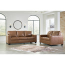  Manufacturer Color_Caramel -- Signature Design by Ashley Bolsena Stationary Leather Match Sofa IMAGE 6
