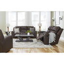  Manufacturer Color_Umber -- Signature Design by Ashley Lavenhorne Rocker Leather Look Recliner IMAGE 12
