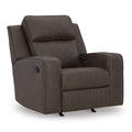  Manufacturer Color_Umber -- Signature Design by Ashley Lavenhorne Rocker Leather Look Recliner IMAGE 1