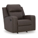  Manufacturer Color_Umber -- Signature Design by Ashley Lavenhorne Rocker Leather Look Recliner IMAGE 1