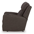  Manufacturer Color_Umber -- Signature Design by Ashley Lavenhorne Rocker Leather Look Recliner IMAGE 5