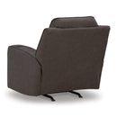  Manufacturer Color_Umber -- Signature Design by Ashley Lavenhorne Rocker Leather Look Recliner IMAGE 6