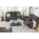  Manufacturer Color_Umber -- Signature Design by Ashley Lavenhorne Reclining Leather Look Sofa IMAGE 11