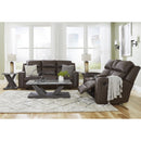  Manufacturer Color_Umber -- Signature Design by Ashley Lavenhorne Reclining Leather Look Sofa IMAGE 16