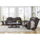  Manufacturer Color_Umber -- Signature Design by Ashley Lavenhorne Reclining Leather Look Sofa IMAGE 19