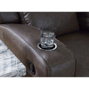  Manufacturer Color_Umber -- Signature Design by Ashley Lavenhorne Reclining Leather Look Sofa IMAGE 8