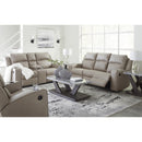  Manufacturer Color_Pebble -- Lavenhorne 6330794 Double Reclining Loveseat with Console IMAGE 12
