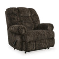  Manufacturer Color_Chocolate -- Signature Design by Ashley Movie Man Fabric Recliner with Wall Recline IMAGE 1