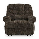  Manufacturer Color_Chocolate -- Signature Design by Ashley Movie Man Fabric Recliner with Wall Recline IMAGE 3