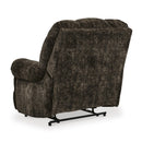  Manufacturer Color_Chocolate -- Signature Design by Ashley Movie Man Fabric Recliner with Wall Recline IMAGE 5
