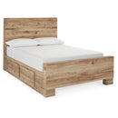  Size_Full  -- Hyanna B1050B25 Full Panel Bed with 1 Side Storage IMAGE 1