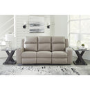  Manufacturer Color_Pebble  -- Lavenhorne 6330789C Reclining Sofa with Drop Down Table IMAGE 5