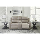 Manufacturer Color_Pebble  -- Lavenhorne 6330794C Double Reclining Loveseat with Console IMAGE 6