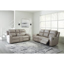  Manufacturer Color_Pebble  -- Lavenhorne 6330794C Double Reclining Loveseat with Console IMAGE 9