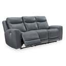 Manufacturer Color_Steel --  Signature Design by Ashley Mindanao Power Reclining Leather Match Sofa IMAGE 2