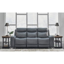  Manufacturer Color_Steel --  Signature Design by Ashley Mindanao Power Reclining Leather Match Sofa IMAGE 6