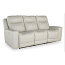  Manufacturer Color_Coconut --  Mindanao U5950515C Power Reclining Sofa with Adjustable Headrest IMAGE 1