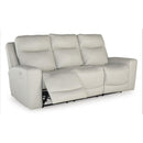  Manufacturer Color_Coconut --  Mindanao U5950515C Power Reclining Sofa with Adjustable Headrest IMAGE 2