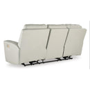  Manufacturer Color_Coconut --  Mindanao U5950515C Power Reclining Sofa with Adjustable Headrest IMAGE 5