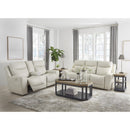  Manufacturer Color_Coconut --  Mindanao U5950518C Power Reclining Loveseat with Console and Adjustable Headrest IMAGE 10