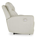  Manufacturer Color_Coconut --  Mindanao U5950518C Power Reclining Loveseat with Console and Adjustable Headrest IMAGE 4