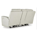  Manufacturer Color_Coconut --  Mindanao U5950518C Power Reclining Loveseat with Console and Adjustable Headrest IMAGE 5