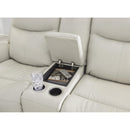  Manufacturer Color_Coconut --  Mindanao U5950518C Power Reclining Loveseat with Console and Adjustable Headrest IMAGE 8