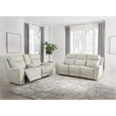  Manufacturer Color_Coconut --  Mindanao U5950518C Power Reclining Loveseat with Console and Adjustable Headrest IMAGE 9