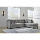  Manufacturer Color_Grey  -- Marleton 55305S2 2 pc Sectional with Chaise IMAGE 3
