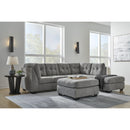  Manufacturer Color_Grey  -- Marleton 55305S2 2 pc Sectional with Chaise IMAGE 9