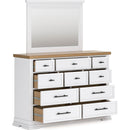  Benchcraft Ashbryn B844B1 Dresser and Mirror IMAGE 2