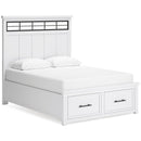  Size_Queen  -- Benchcraft Ashbryn Panel Bed with Storage IMAGE 1