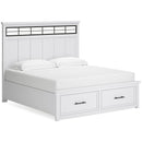  Size_King  -- Ashbryn B844B4 King Panel Storage Bed IMAGE 1