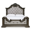  Size_Queen  -- Signature Design by Ashley Maylee Upholstered Panel Bed IMAGE 2