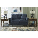  Manufacturer Color_Navy  -- Signature Design by Ashley Bixler Stationary Fabric Loveseat IMAGE 5