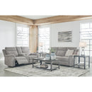  Manufacturer Color_Ash -- Signature Design by Ashley Barnsana Power Reclining Fabric Loveseat with Console IMAGE 13