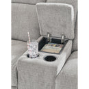  Manufacturer Color_Ash -- Signature Design by Ashley Barnsana Power Reclining Fabric Loveseat with Console IMAGE 7