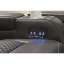  Manufacturer Color_Shadow -- Signature Design by Ashley Fyne Dyme Power Reclining Leather Look Sofa IMAGE 13