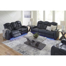  Manufacturer Color_Sapphire -- Fyne-Dyme 3660315 Power Reclining Sofa with Adjustable Headrest IMAGE 15