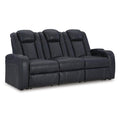  Manufacturer Color_Sapphire -- Fyne-Dyme 3660315 Power Reclining Sofa with Adjustable Headrest IMAGE 1