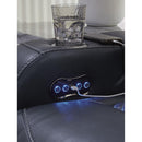  Manufacturer Color_Sapphire -- Fyne-Dyme 3660318 Power Reclining Loveseat with Console and Adjustable Headrest IMAGE 13