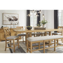  Signature Design by Ashley Havonplane D773-09 XL Counter Upholstered Dining Room Bench IMAGE 7