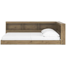  Size_Full  -- Deanlow EB1866B5 Full Bookcase Storage Bed IMAGE 4
