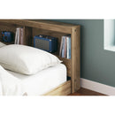  Size_Full  -- Deanlow EB1866B5 Full Bookcase Storage Bed IMAGE 6